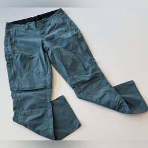 Kuhl Spire Roll Up Pants Women’s 8 Short Teal Mid Rise Hiking Cargo Outdoor